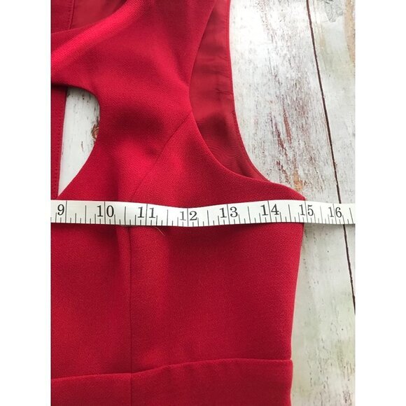 BCBG Generation Red Cut-Out Mini Dress Size 2 - Picture 14 of 16